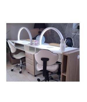 LAMPADA LED ARCO HALF MOON PER ESTETISTA